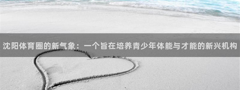 一竞技官网下载娱乐:沈阳体育圈的新气象:一个旨在培养青少年体